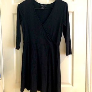 Little Black Wrap Style Dress